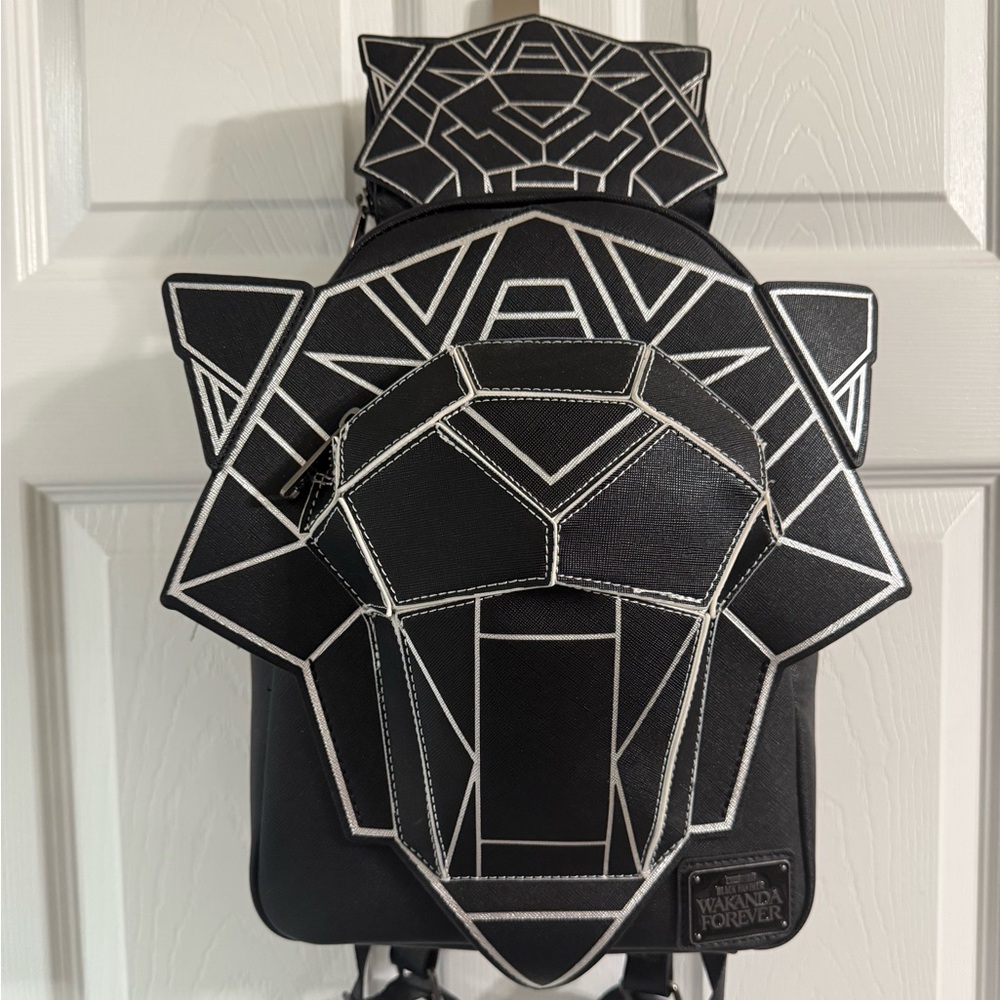 Black Panther Loungefly Backpack and Wallet
